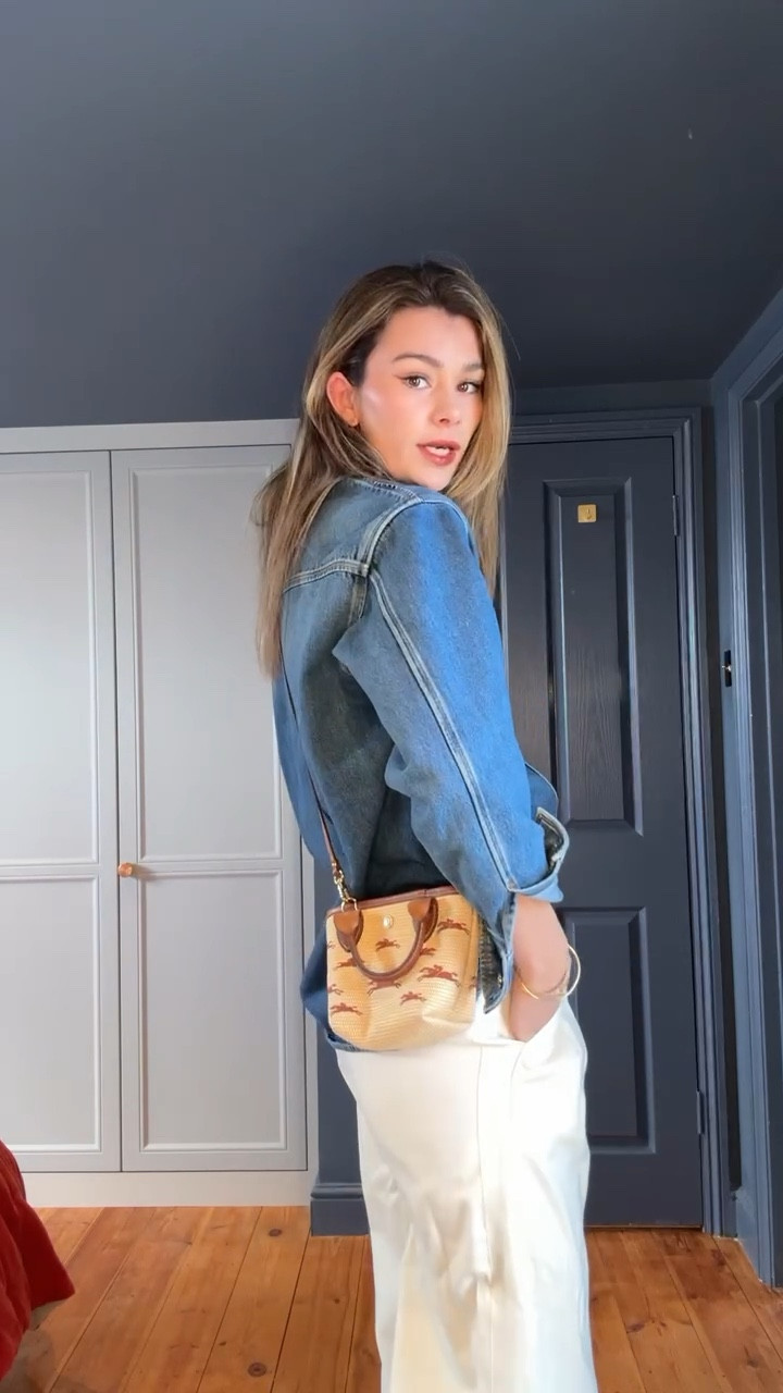 Mom outfit 
Denim shirt
Denim look
Longchamp bag
Spring look
All saints jacket
White trousers 



#LTKeurope #LTKSeasonal #LTKstyletip
