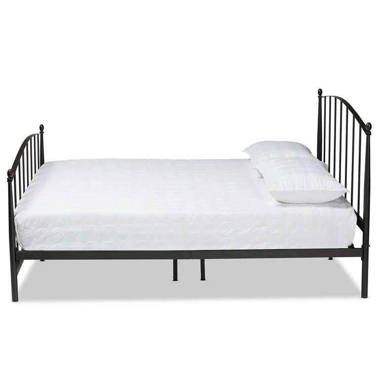 Baxton Studio Lana Modern Engineered Wood Platform Bed, Queen, Black | Walmart (US)