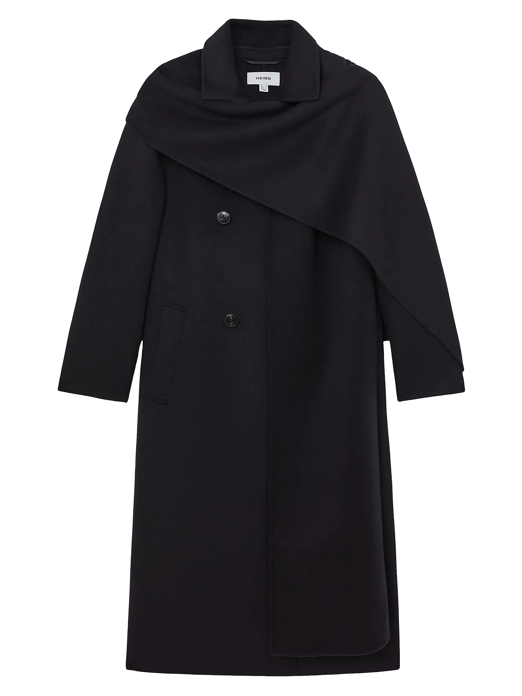 Indira Scarf Wool-Blend Coat | Saks Fifth Avenue