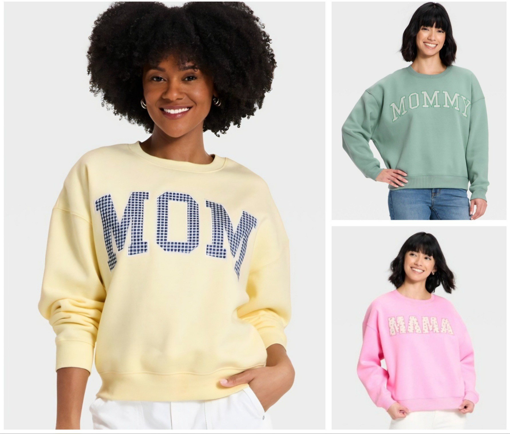 Mom sweatshirts , I bought a size medium 

