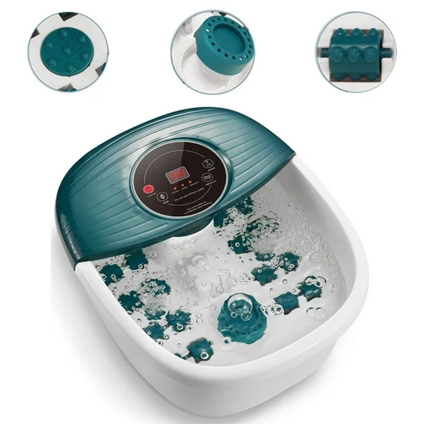 MaxKare Foot Spa Bath Massager with Heat and Button Controlled, Pedicure Foot Soaking Tub with Bu... | Walmart (US)