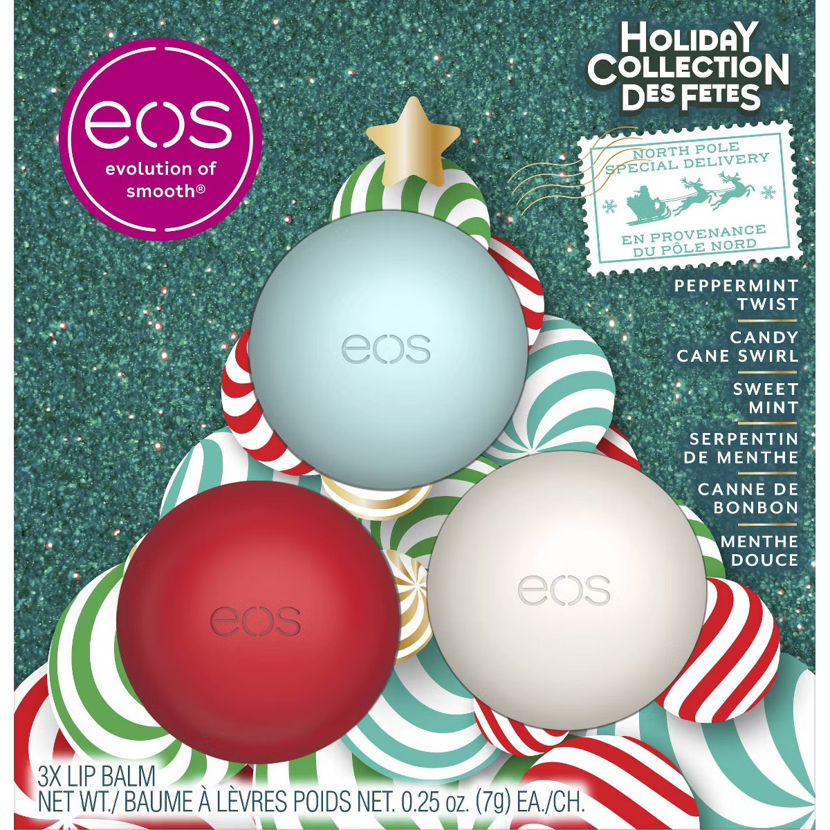 eos Holiday Lip Balm Gift Set - Frosty Flavors - 3pk | Target