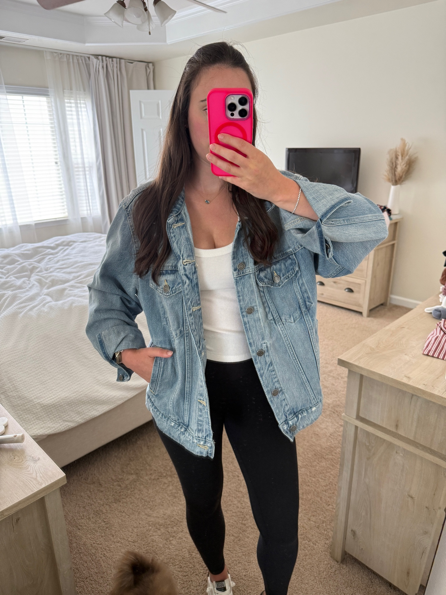 Old navy denim jacket oversized denim jacket

#LTKootd #LTKmomlife