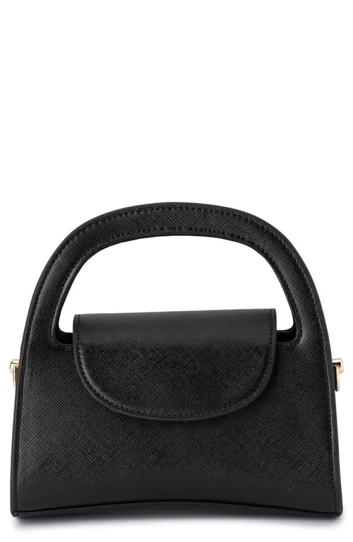 Olga Berg Ivy Curved Top Handle Bag in Black at Nordstrom | Nordstrom