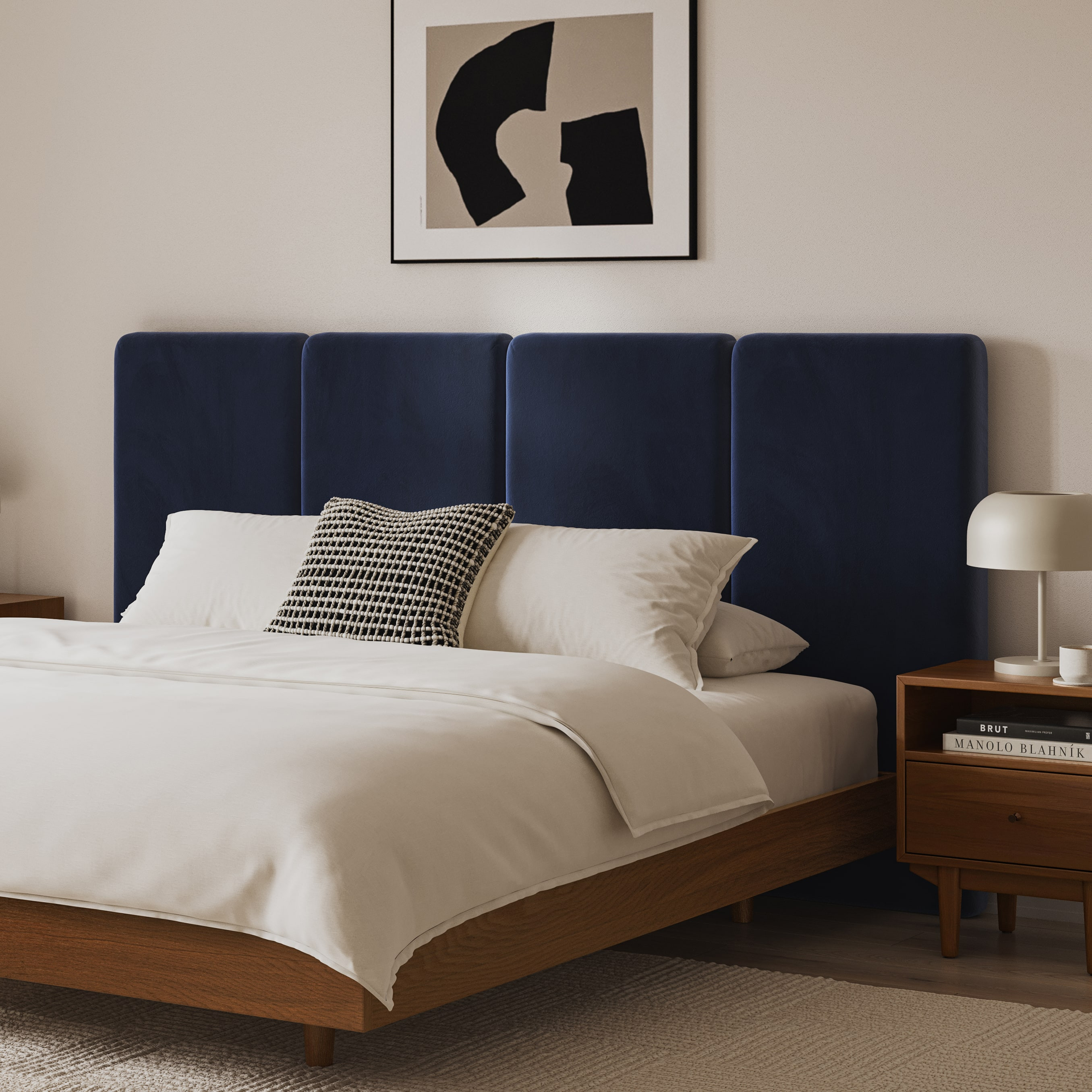 Noel King Velvet Headboard - Hale Ink | Article