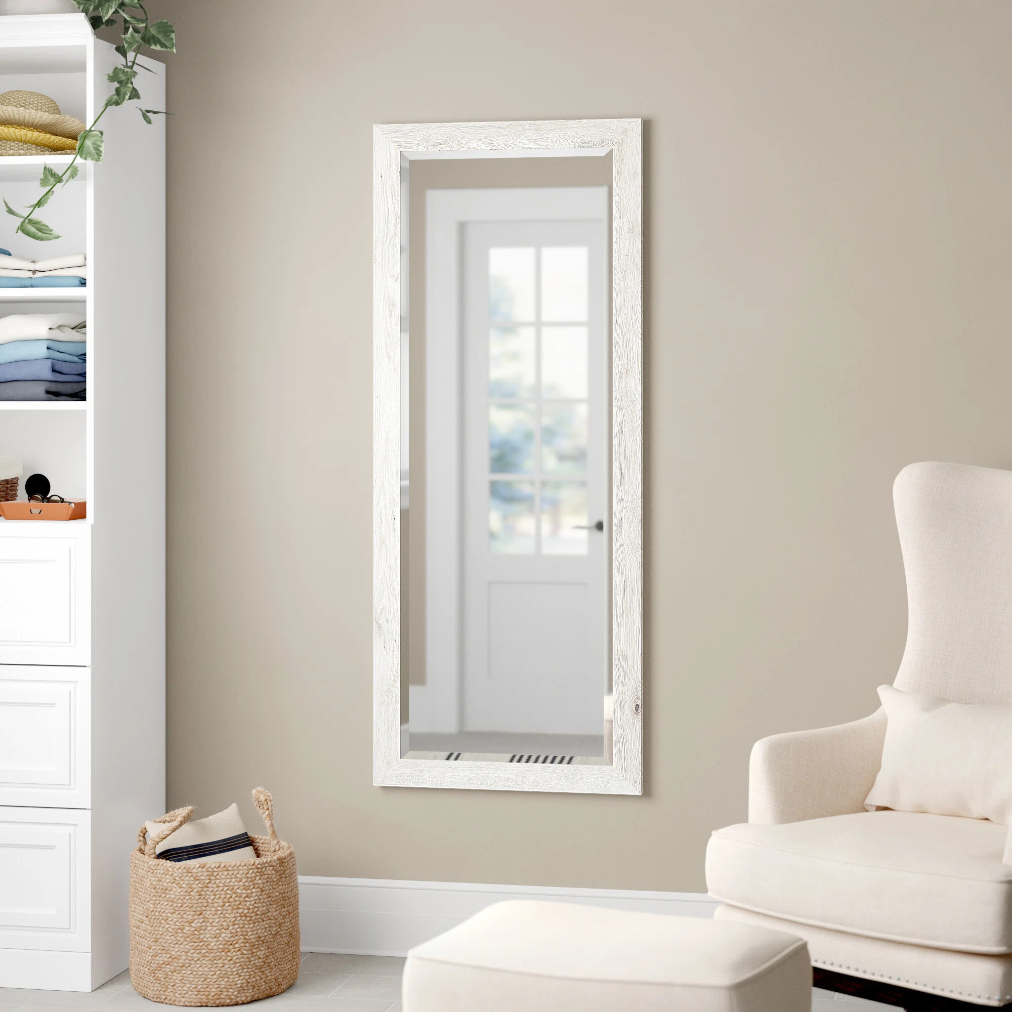 Desharn Wood Flat Mirror | Wayfair North America