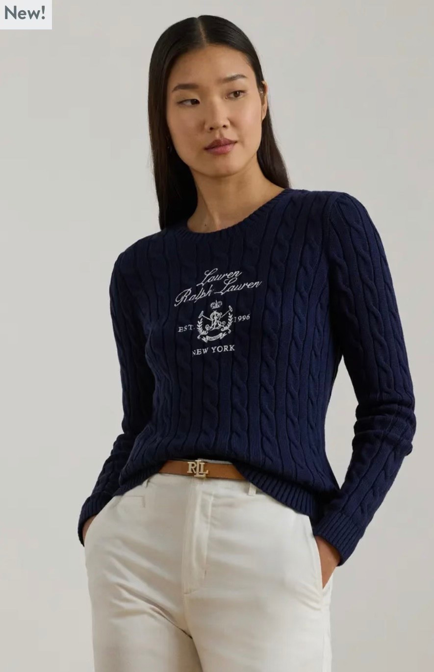 Cable Knit Embroidered Sweater
Lauren Ralph Lauren
There’s more colors I’ll include plus clearance and sales!







#LTKPetite #LTKMidsize #LTKSaleAlert