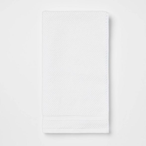 Performance Texture Hand Towel White - Threshold&#8482; | Target