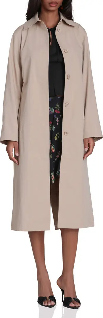 Minimalist Cotton & Nylon Trench Coat | Nordstrom
