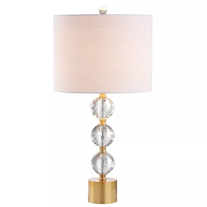 25.25" Crystal Ashley Table Lamp (Includes LED Light Bulb) White - JONATHAN Y | Target