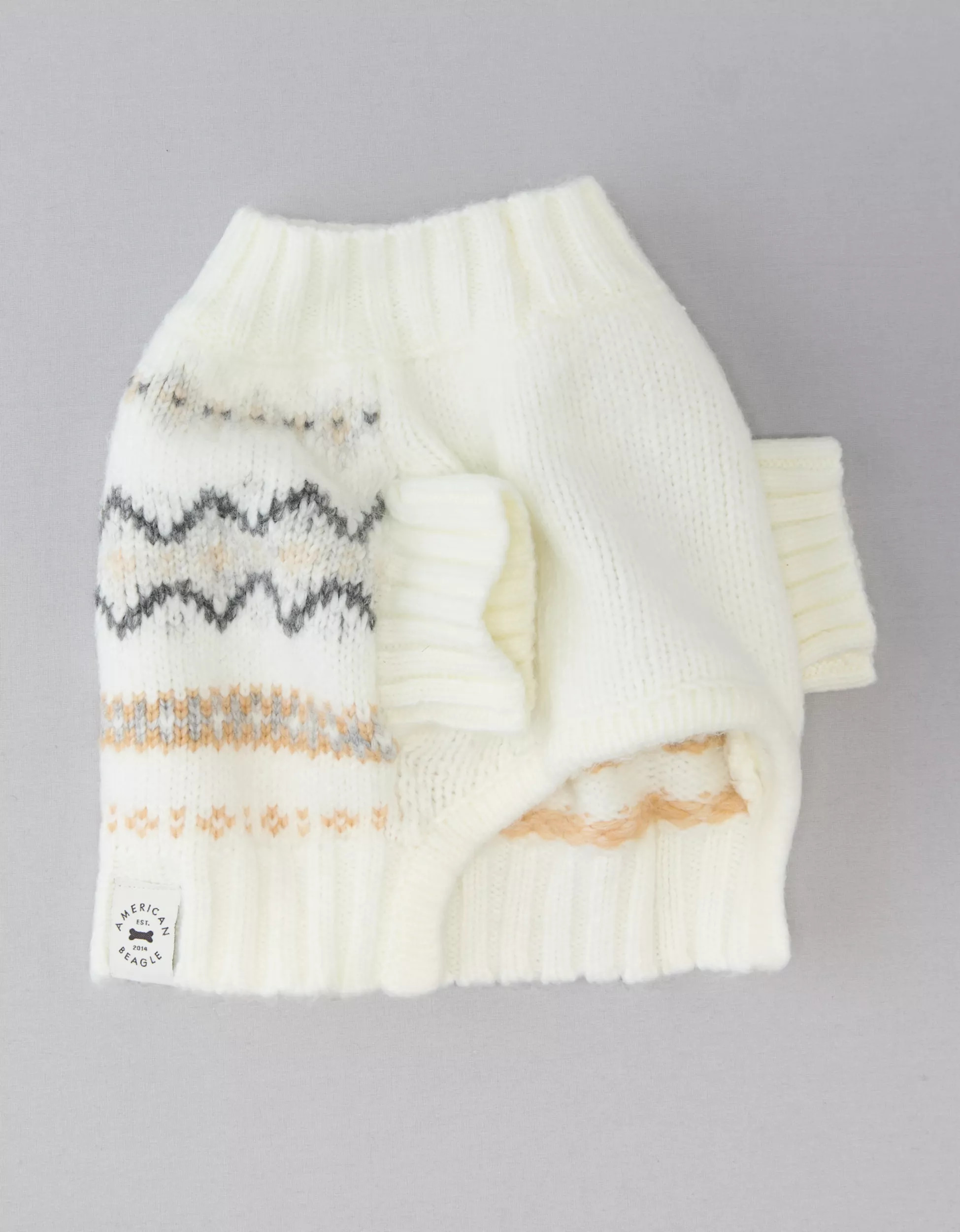 ABO Fair Isle Cable-Knit Dog Sweater | American Eagle Outfitters (US & CA)