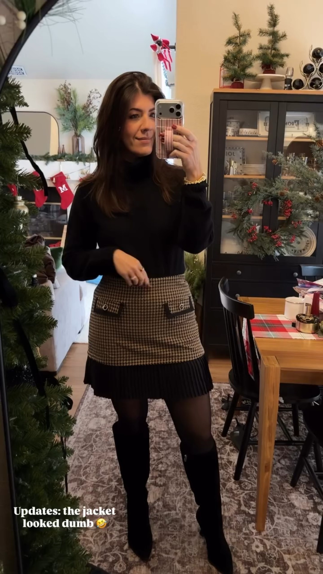 Updates: the jacket looked dumb 🤣

Medium tall sweater and large skirt 

#LTKWorkwear #LTKMidsize #LTKOver40