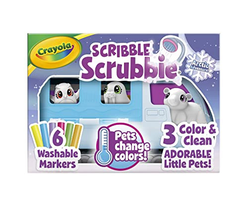 Crayola Scribble Scrubbie Pets Arctic Snow Explorer, Color & Wash Creative Toy, Gift for Kids, Age 3, 4, 5, 6 | Amazon (US)