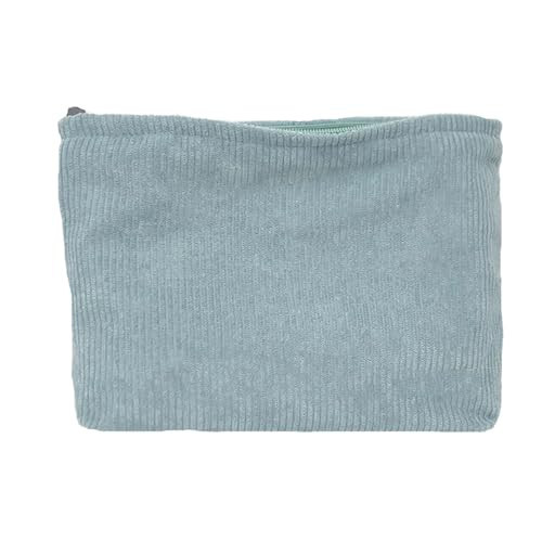 Cosmetic Bags for Women Makeup Bag Large Capacity Purse Travel Toiletry Zipper Storage Pouch Make up Brushes Organizer for Gifts (Corduroy, Blue) | Amazon (US)