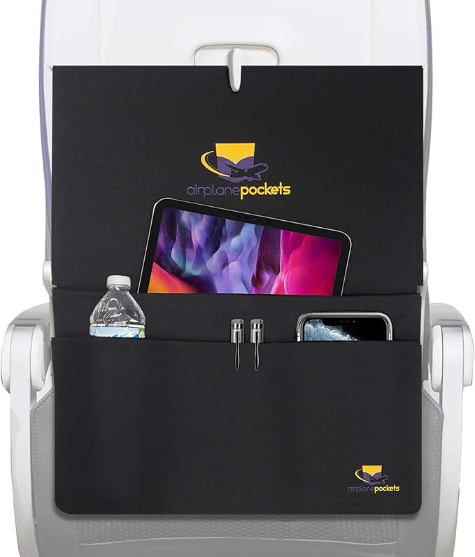 Airplane Pockets – Airplane Tray Table Cover | Seat Back Organizer & Storage for Personal Items... | Amazon (US)