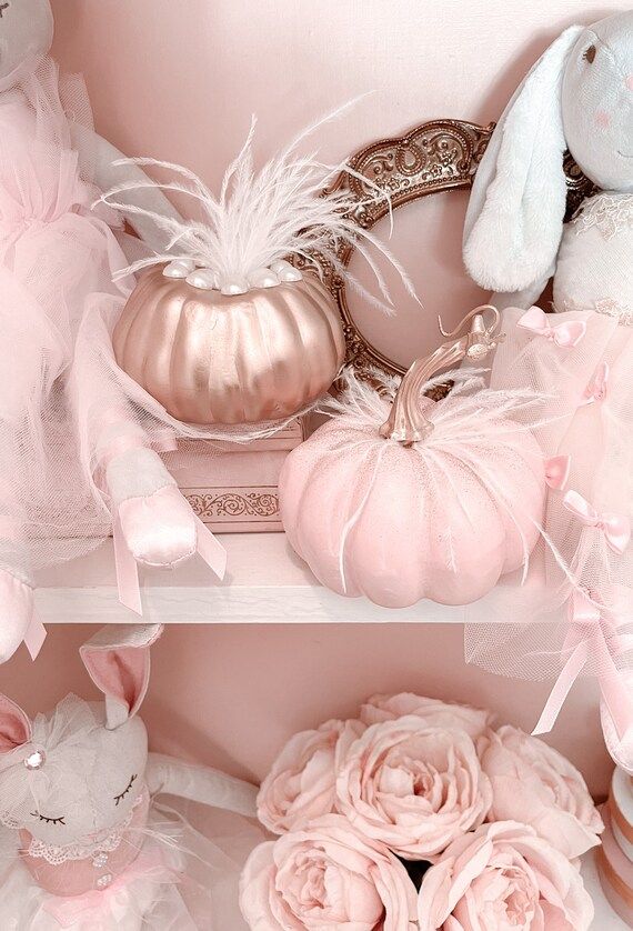 Pumpkin/ Nursery Pumpkin/ Nursery Fall/ Nursery Pink Pumpkin/ Pink Sparkly Pumpkin/ Gold Feather ... | Etsy (US)