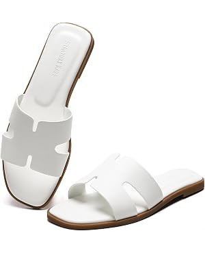 Stratuxx Kaze Women's Open Toe Flat Dress Slide Sandals | Amazon (US)