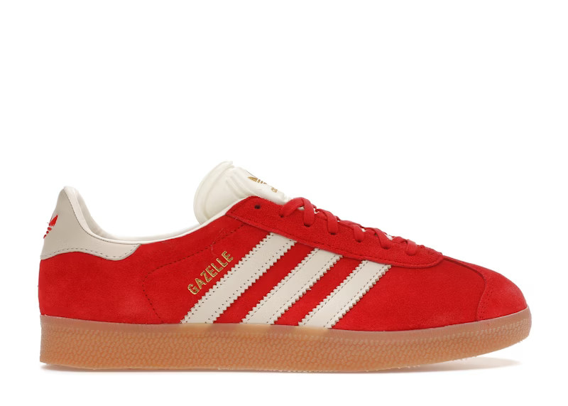 Adidas Gazelle Gum (Women's) Sneakers in Better Scarelet Red/Aluminum/Gold Metallic | StockX