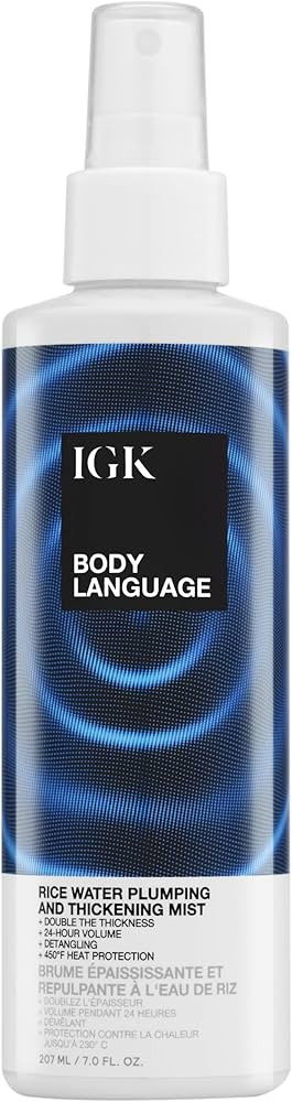 IGK Body Language Rice Water Plumping | Amazon (US)