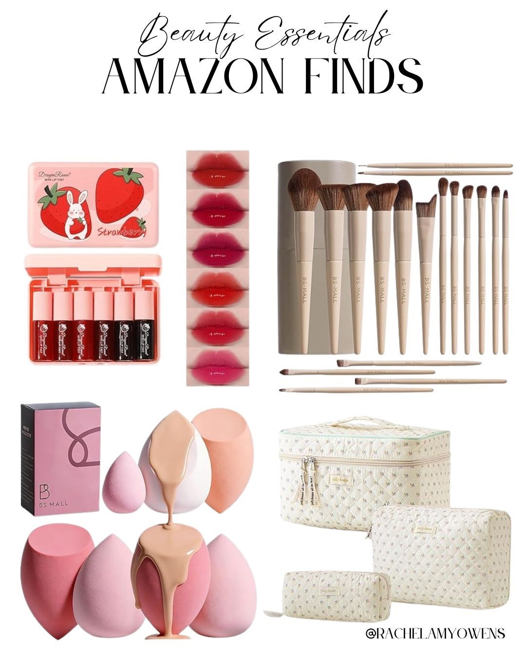 Beauty Essentials Amazon Finds! 💄

Refresh your vanity with these affordable beauty must-haves! 💖

I am obsessed with these budget-friendly finds that prove you don't have to spend a fortune to look and feel your best. From the viral strawberry lip tint set to that stunning neutral brush collection, every item is designed to elevate your daily routine. Organise it all in these chic quilted floral makeup bags and achieve a flawless finish with the softest blending sponges—all for under $20!

#AmazonBeauty
#AmazonFinds
#BeautyEssentials
#MakeupBrushes
#LipTint
#MakeupBag
#BeautyOnABudget
#AmazonHaul
#VanityGoals
#MakeupSponges
#GlowUp
#LTKBeauty
#BeautyMustHaves
#AffordableBeauty
#MakeupFavorites

#LTKselfcare #LTKBeauty