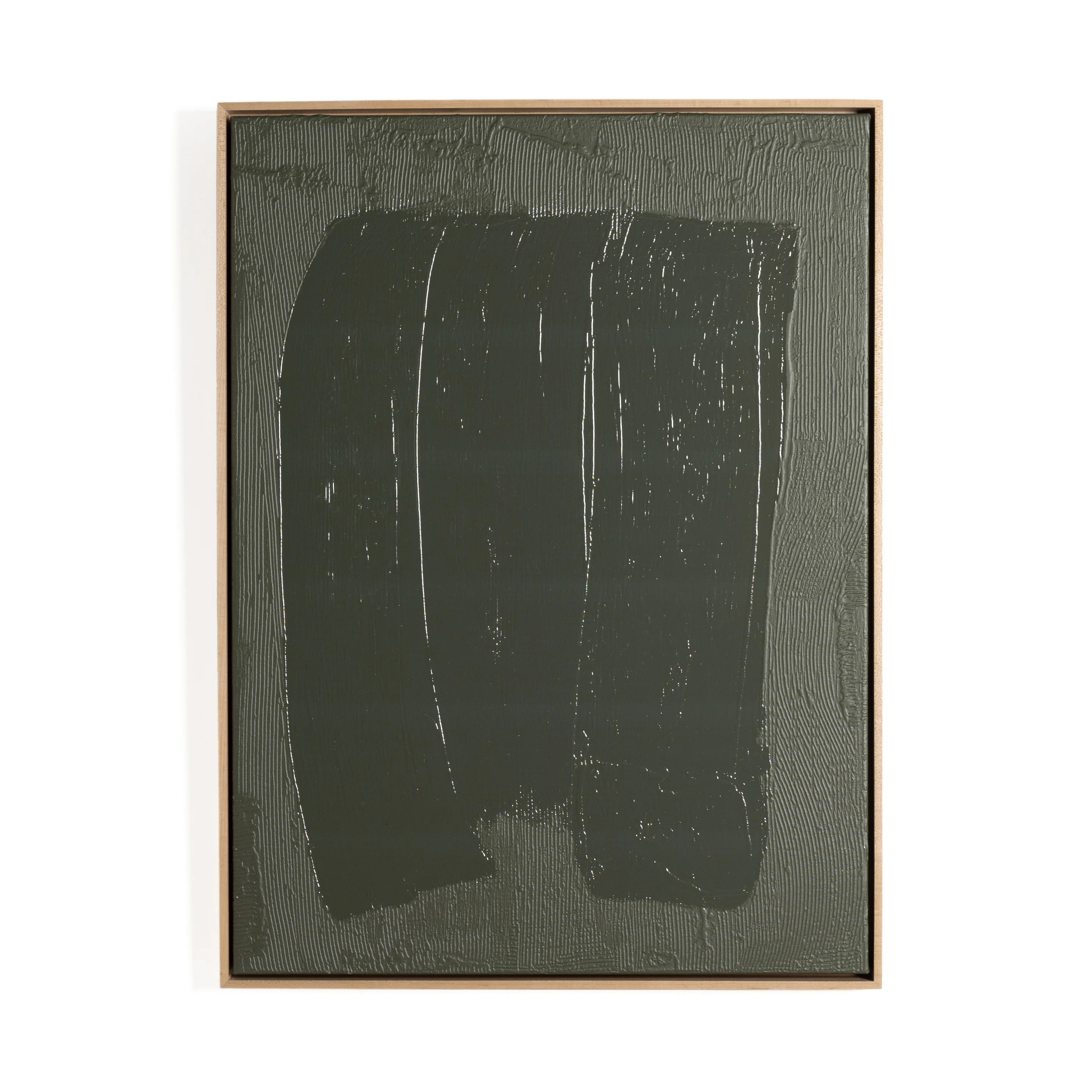 Coulanges " Free Form Lines II Olive " by The Holly Collective Painting Print | Wayfair North America