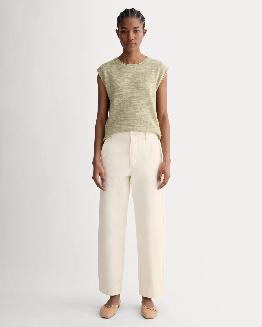 The Utility Straight-Leg Pant | Bone | 26.5" Inseam | Everlane