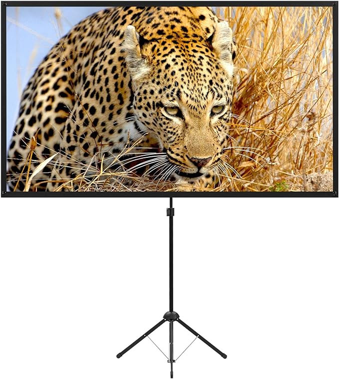 Portable Projector Screen with Stand, Outdoor Movie Screen, 80 Inch 16:9, Light-Weight, Mobile an... | Amazon (US)