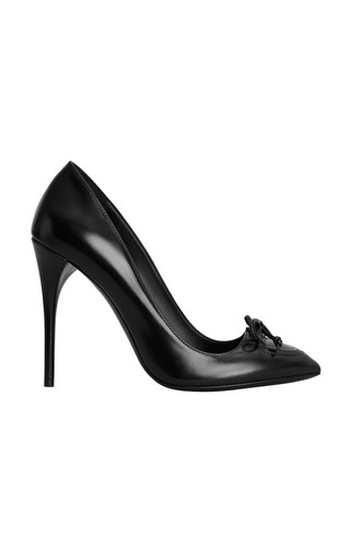 Bow-Detailed Leather Pumps | Moda Operandi (Global)