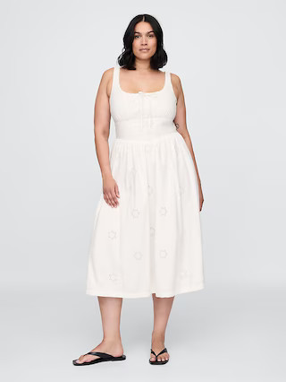 Eyelet Scoop Neck Dress | Gap (US)