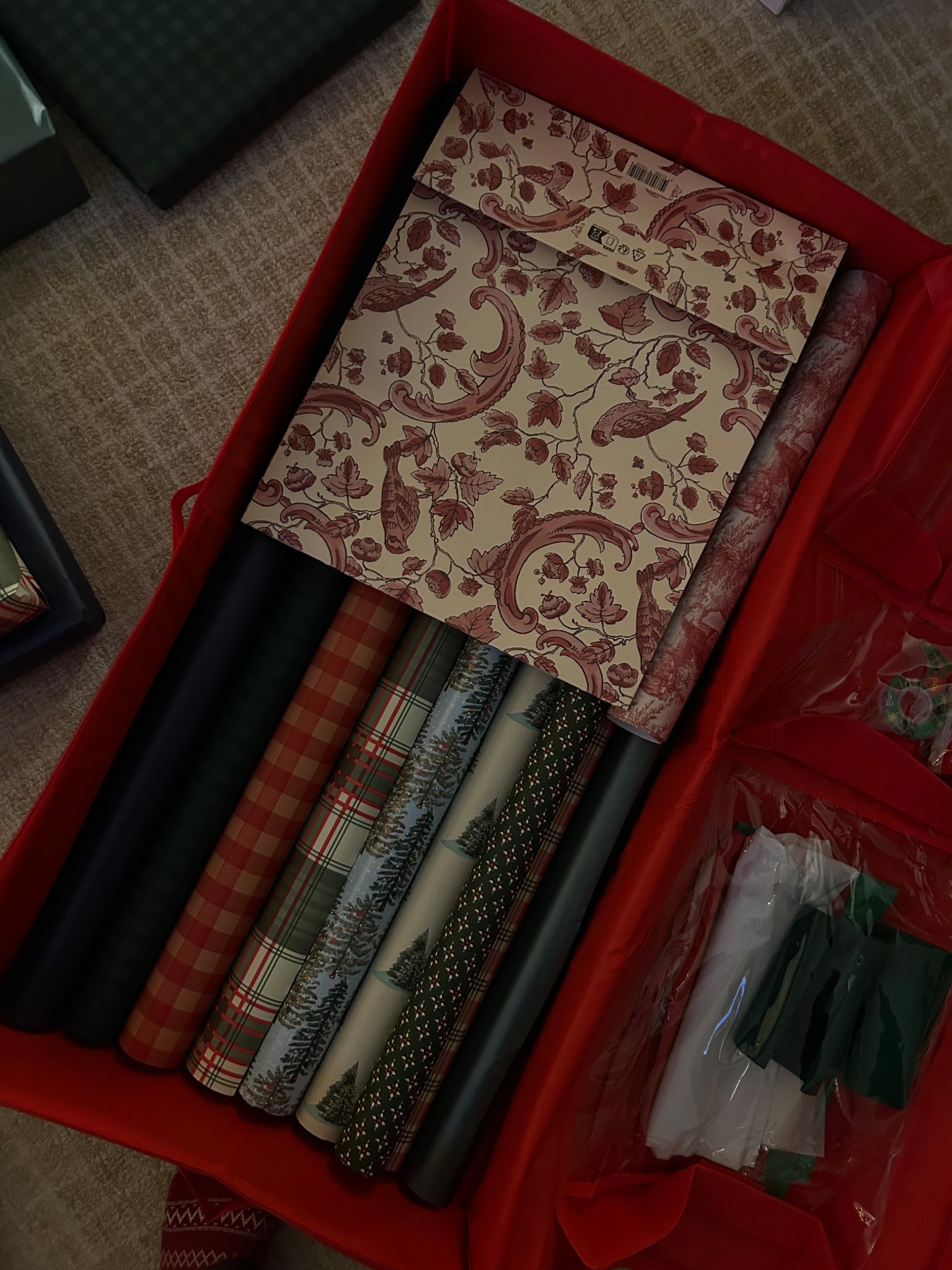 Closest to my wrapping paper organizer I can find! Has been amazing! 

#LTKHoliday #LTKHome #LTKSaleAlert