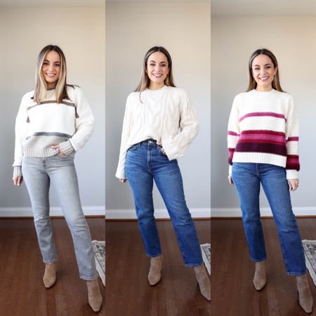 The coziest of winter sweaters (and some pretty cute jeans too) from @splendidla #ad

 You can take 20% off everything at Splendid with my code BROOKE20 

#splendid #nevernotsoft 
 

All sweaters in xs 
Jeans: 24 true to size (regular sizing) 

My measurements for reference: 4’10” 105lbs bust, waist, hips 32”, 24”, 35” size 5 shoe 

#LTKstyletip #LTKSeasonal