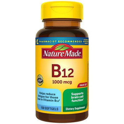 Nature Made Vitamin B12 (1000 mcg), B12 Vitamin Softgels for Energy Metabolism Support - 150ct | Target