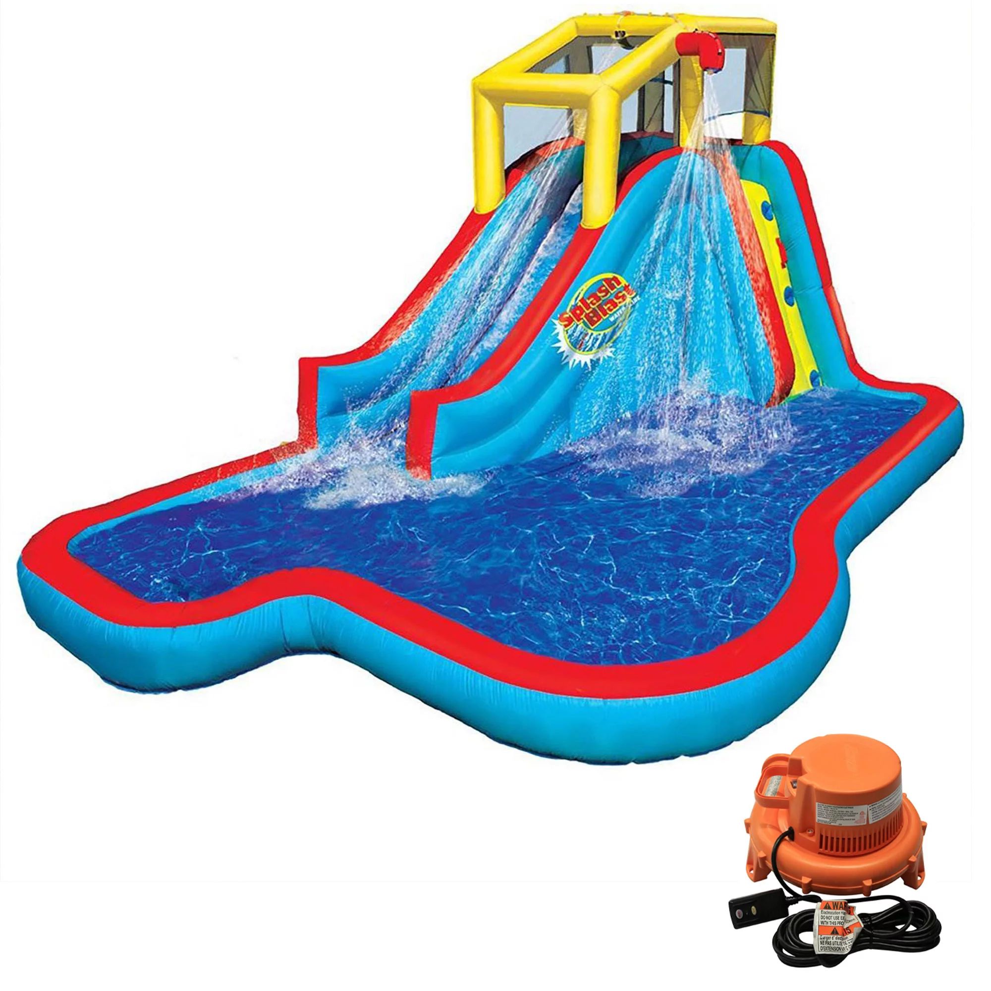 Banzai Slide N' Soak Inflatable Outdoor Kids Splash Pool Water Park | Walmart (US)