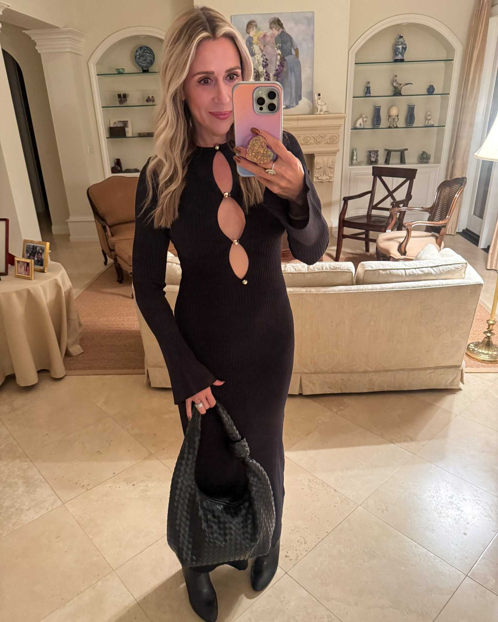 This knit dress is so comfortable and the cut out chest detail makes it slightly sexy and perfect for a date night or Christmas party. 🎉 It runs true to size and is 30% off right now. 

#LTKSeasonal #LTKSaleAlert #LTKHoliday