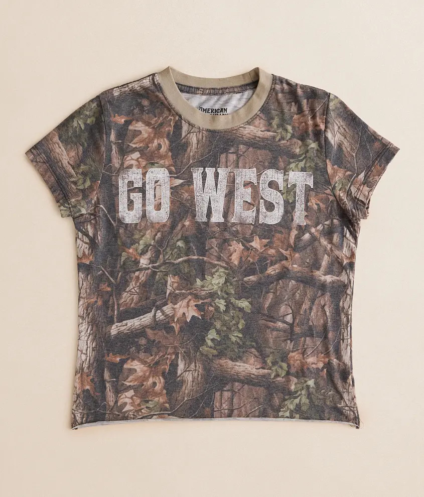 Girls - Go West Camo T-Shirt | Buckle