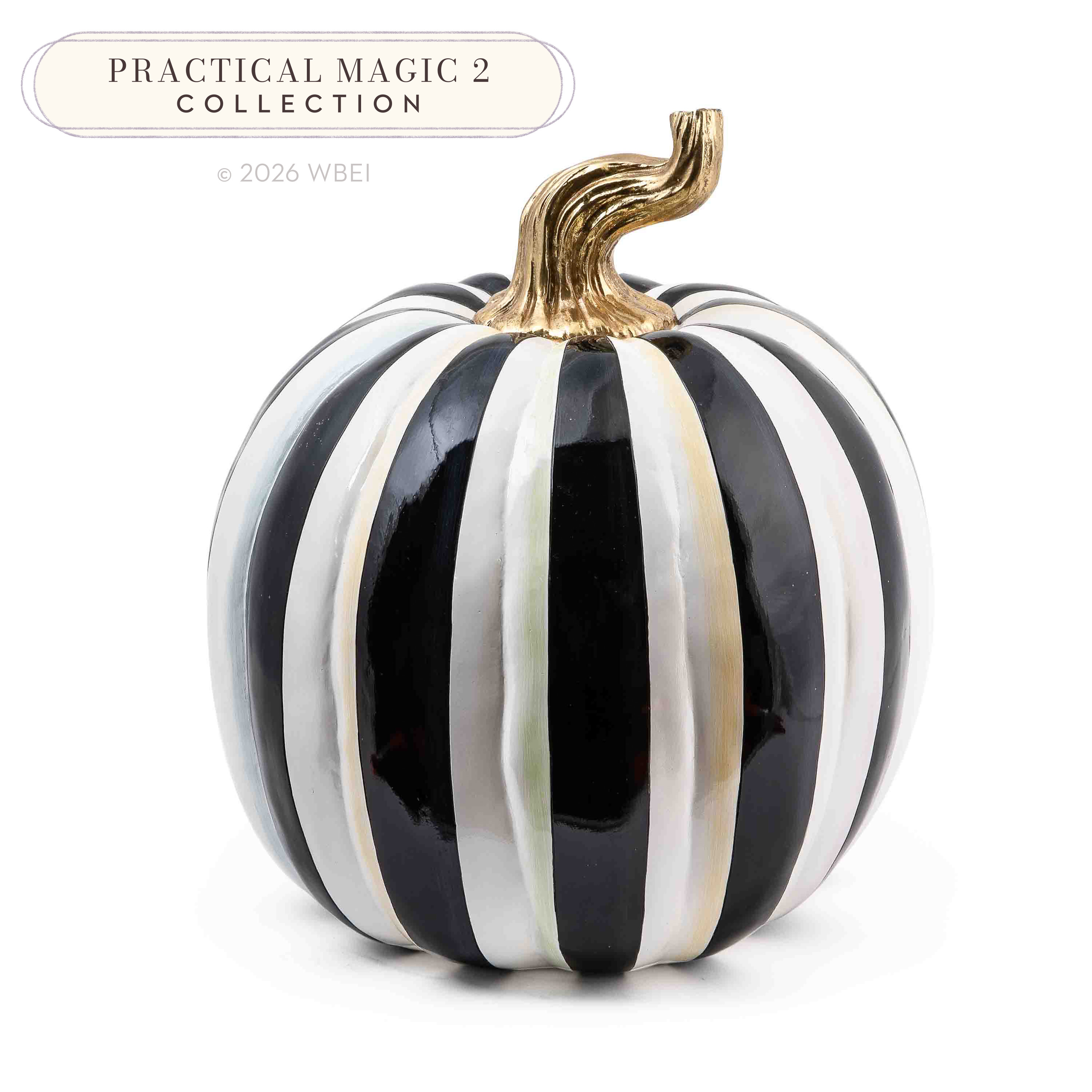 MacKenzie-Childs Courtly Stripe Large Pumpkin | MacKenzie-Childs