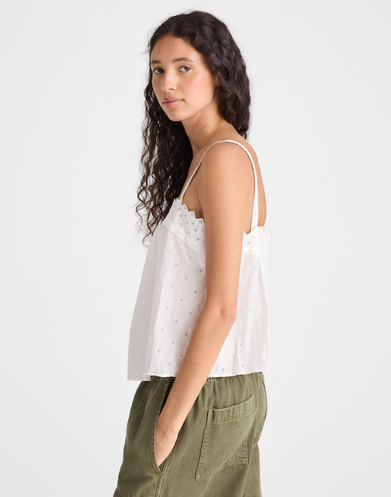 Embroidered Eyelet Tank | Madewell