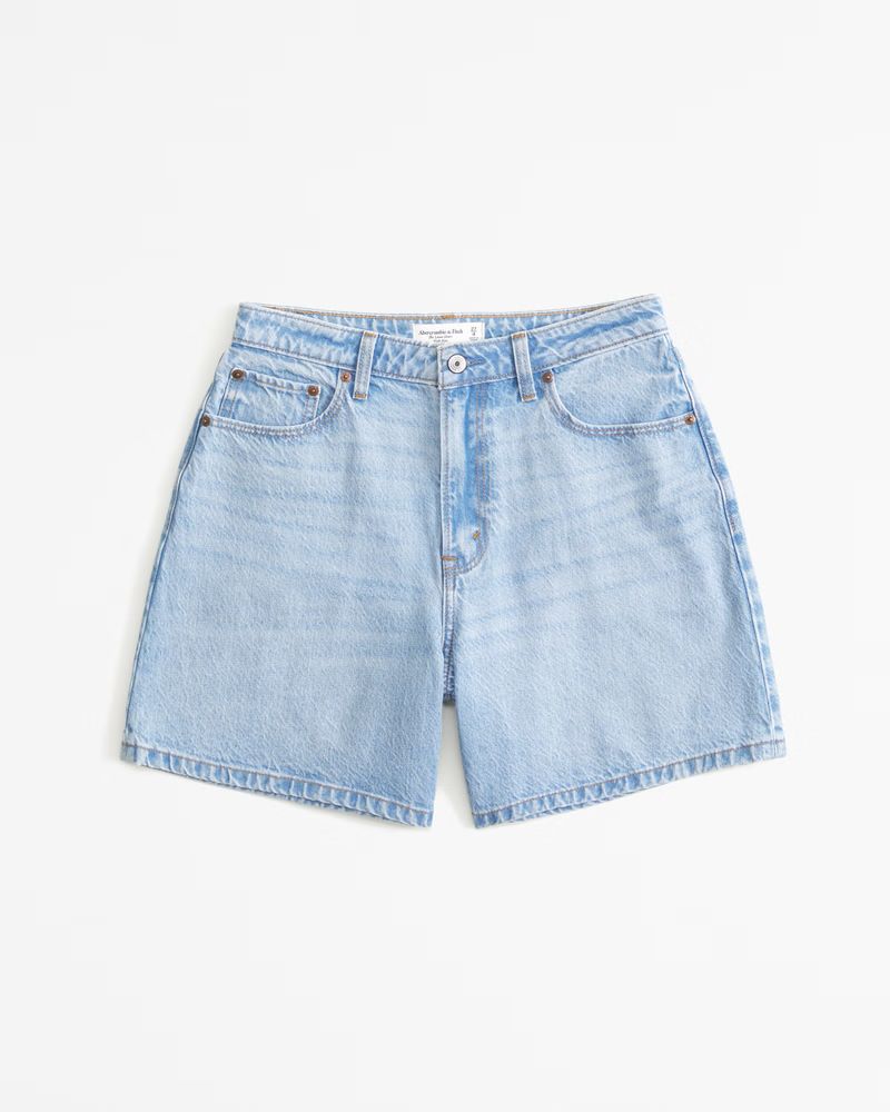 Women's Curve Love High Rise Loose Short | Women's | Abercrombie.com | Abercrombie & Fitch (US)