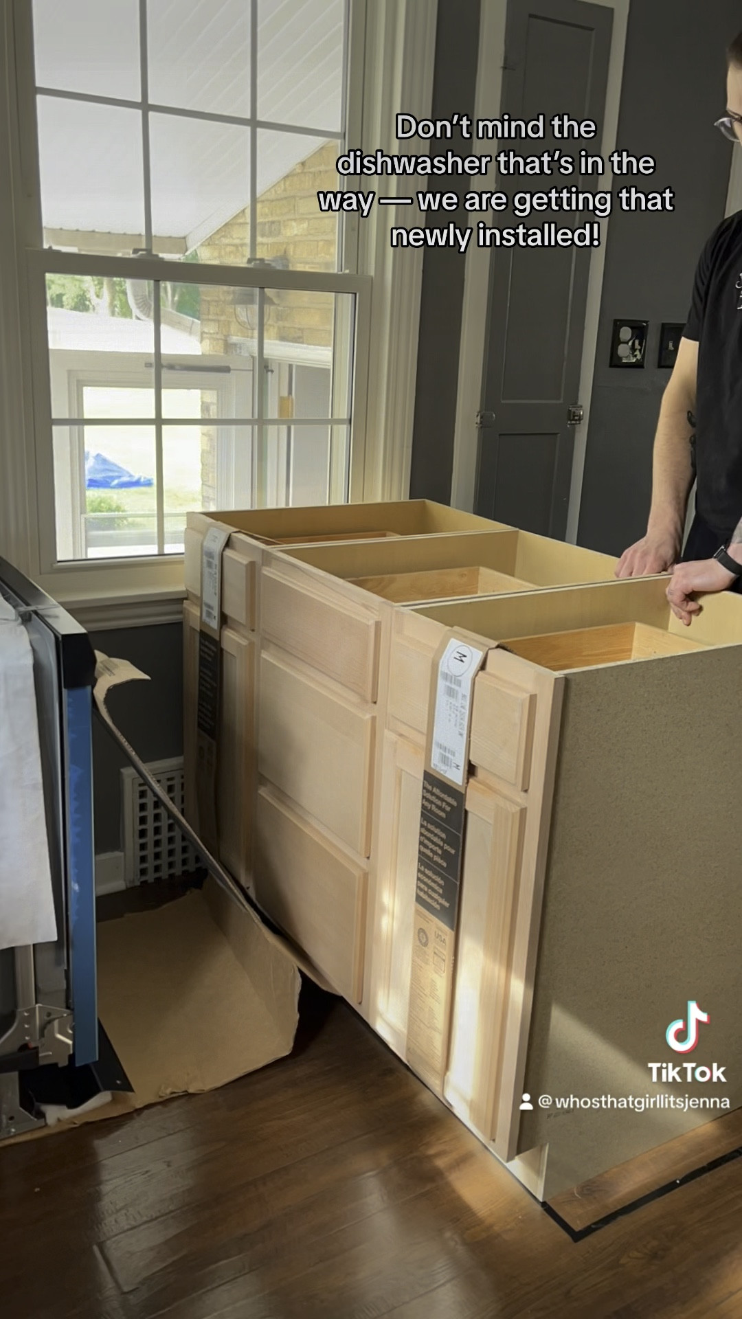 Follow along to see me DIY our kitchen island! 
#kitchenisland #diy #kitchenideas #kitchenreno #easydiy #easykitchenrenovation #kitchenremodel #coffeecart #islandcart #beginnerdiy #homeremodel #newhomeowners 

#LTKfamily #LTKFind #LTKhome