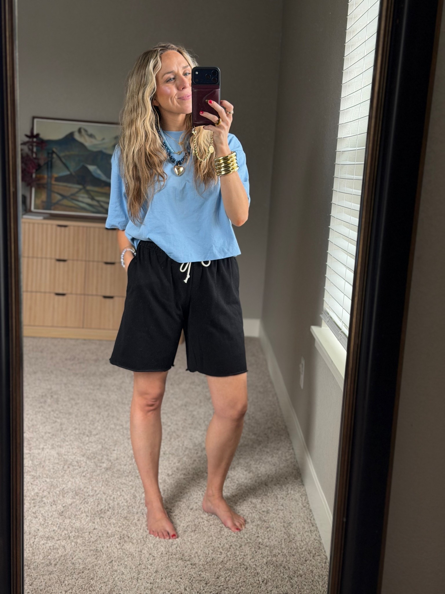 These non denim bermuda shorts are so comfortable!! 

I am a size small top and 2 or 26 bottoms  

#LTKMothersDay #LTKootd #LTKgrwm