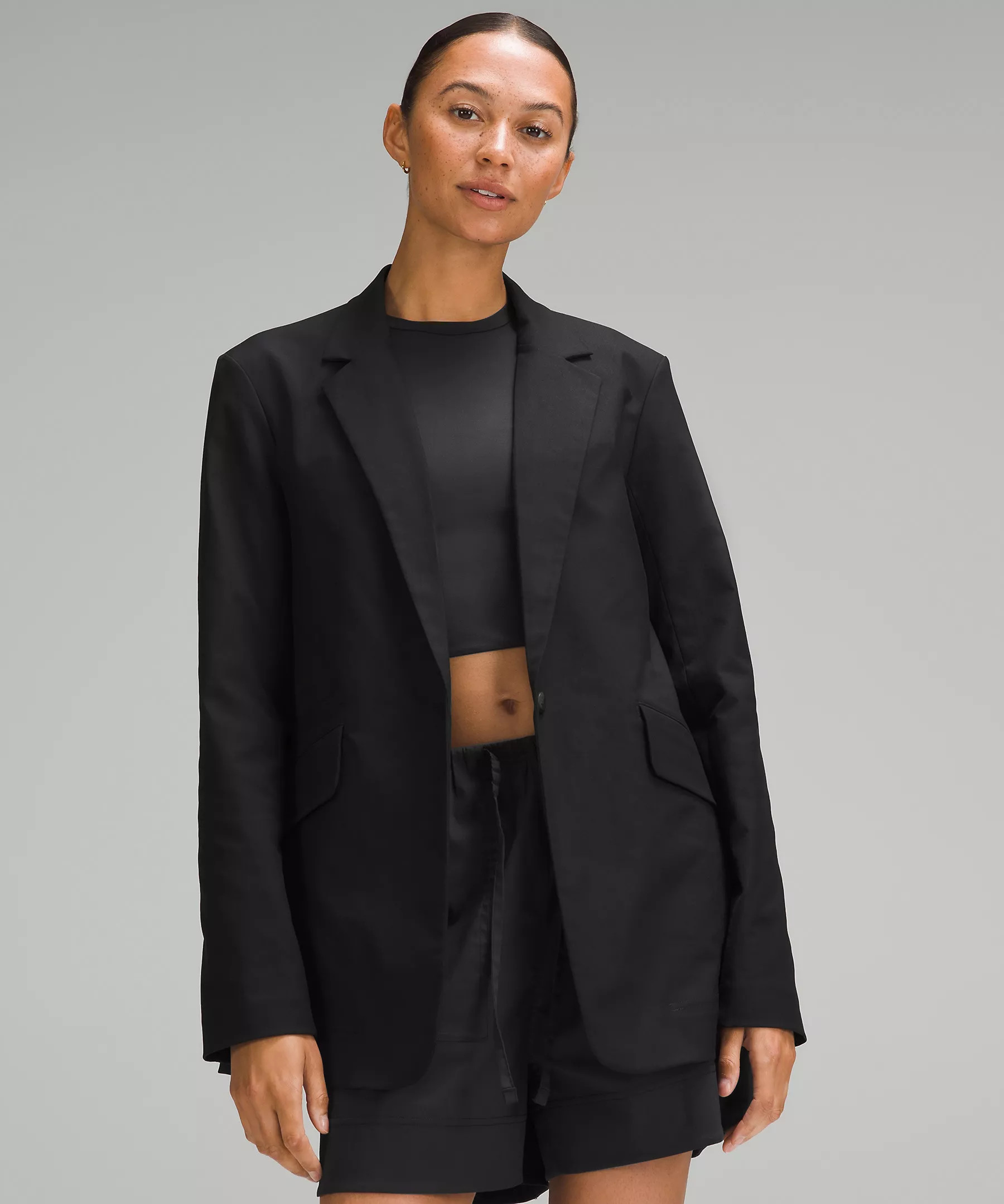 Relaxed-Fit Twill Blazer | Women's Coats & Jackets | lululemon | Lululemon (US)