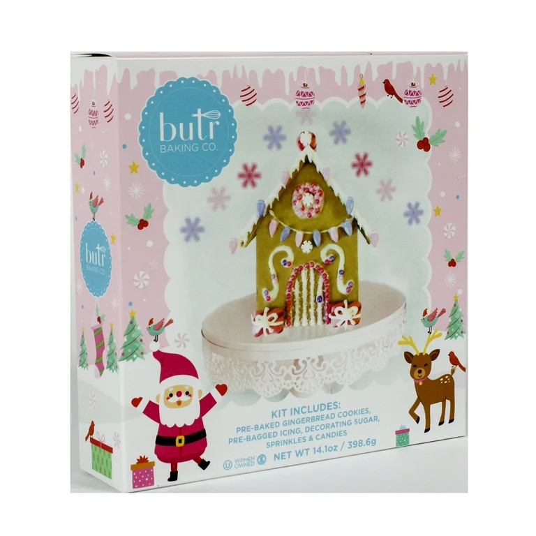 Butr Baking Co. Christmas Bliss Mini House Kit, 14.1 oz, Fully Baked | Walmart (US)