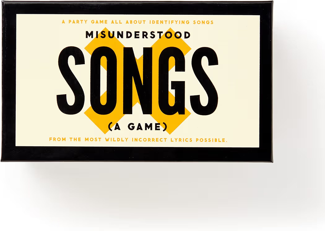 Brass Monkey Misunderstood Songs – Party Game with 300 Cards Featuring Uniquely Incorrect Lyrics of Songs, Suitable for 2-8 Players | Amazon (US)