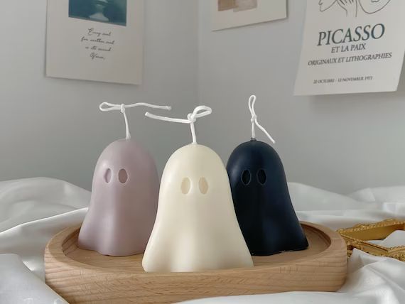 Cute Ghost Candle  Halloween Decor  Cute Gift Idea  | Etsy | Etsy (US)