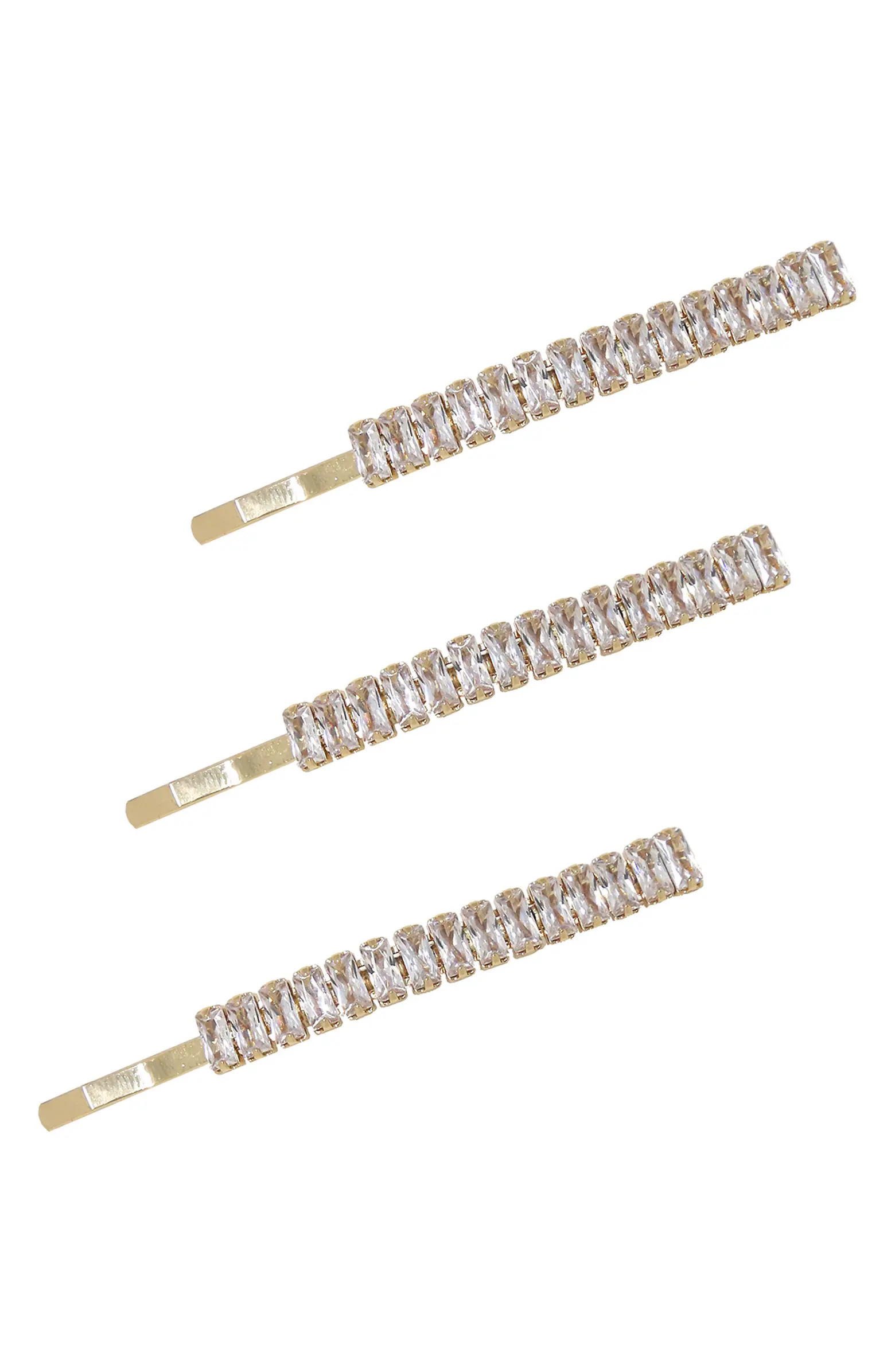 Ettika 3-Pack Crystal Bobby Pins | Nordstrom | Nordstrom