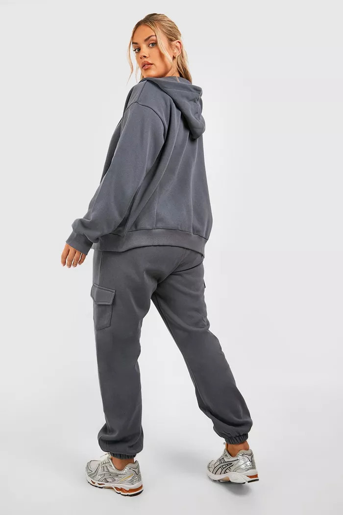 Plus Cargo 3 Piece Tracksuit | boohoo (US & Canada)