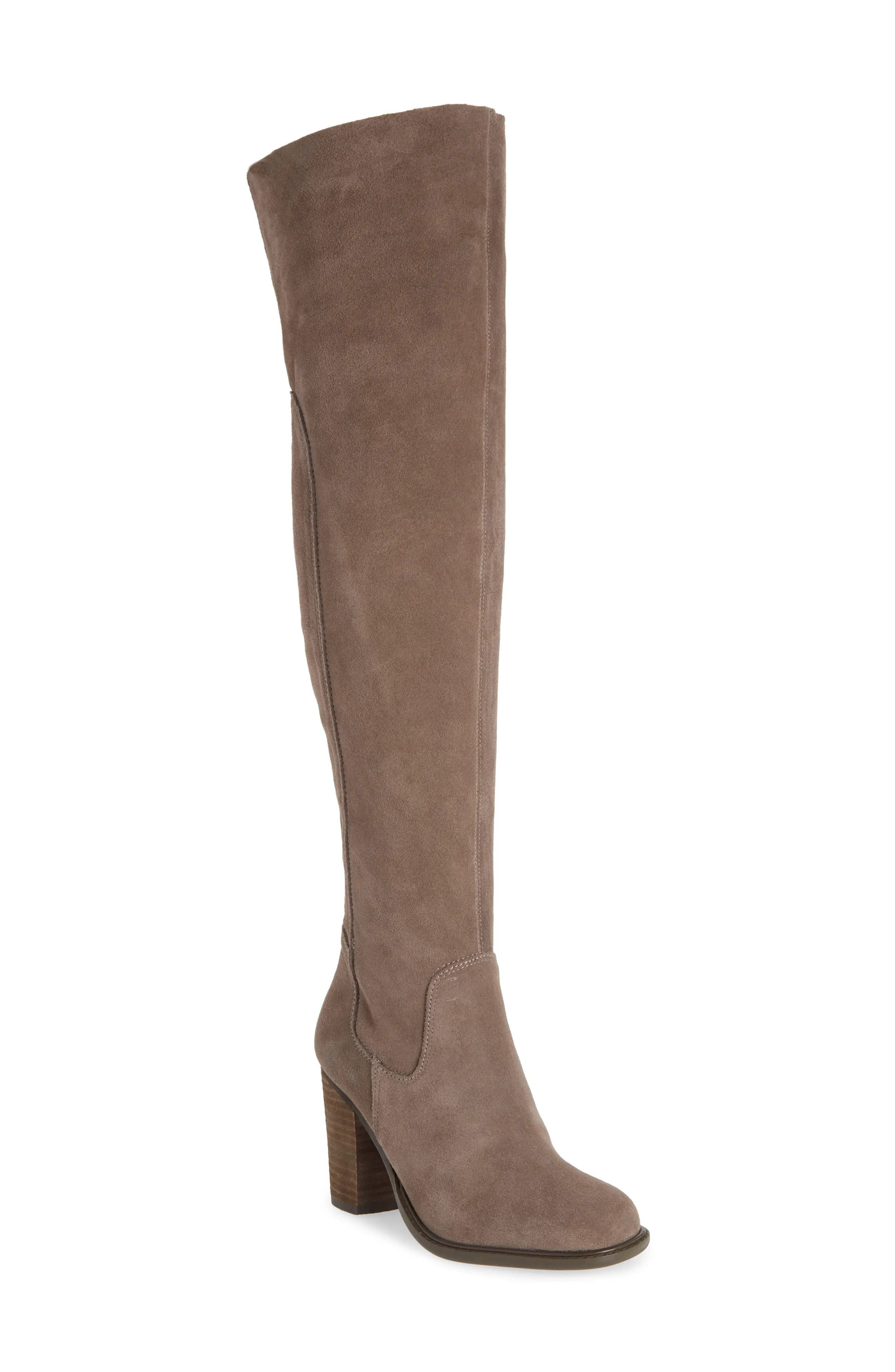 Women's Kelsi Dagger Brooklyn Logan Over The Knee Boot, Size 9 M - Grey | Nordstrom