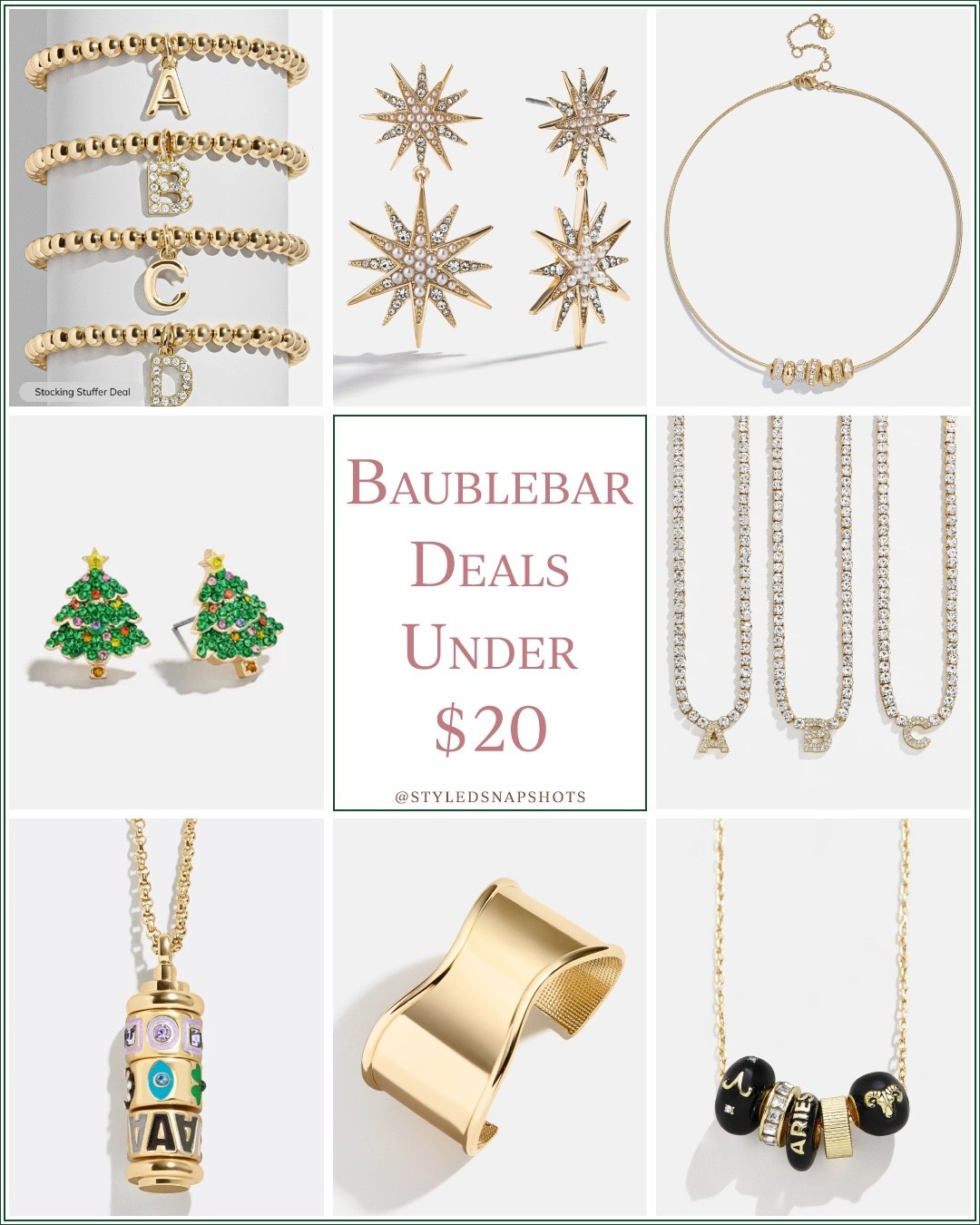 Baublebar deals under $20 🎁 great stocking stuffer ideas 

#LTKSaleAlert #LTKGiftGuide #LTKFindsUnder50