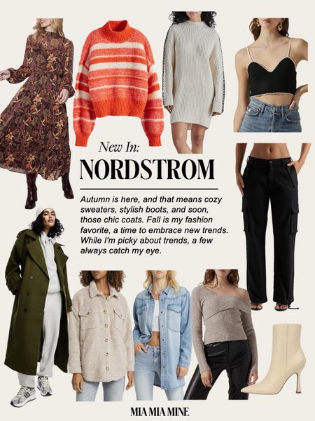 Nordstrom new fall arrivals / new fall outfit
ASOS trench coat
Shearling Shacket
Cargo pants
Sweater dresses
Fall dresses 

#LTKSeasonal #LTKstyletip #LTKfindsunder100