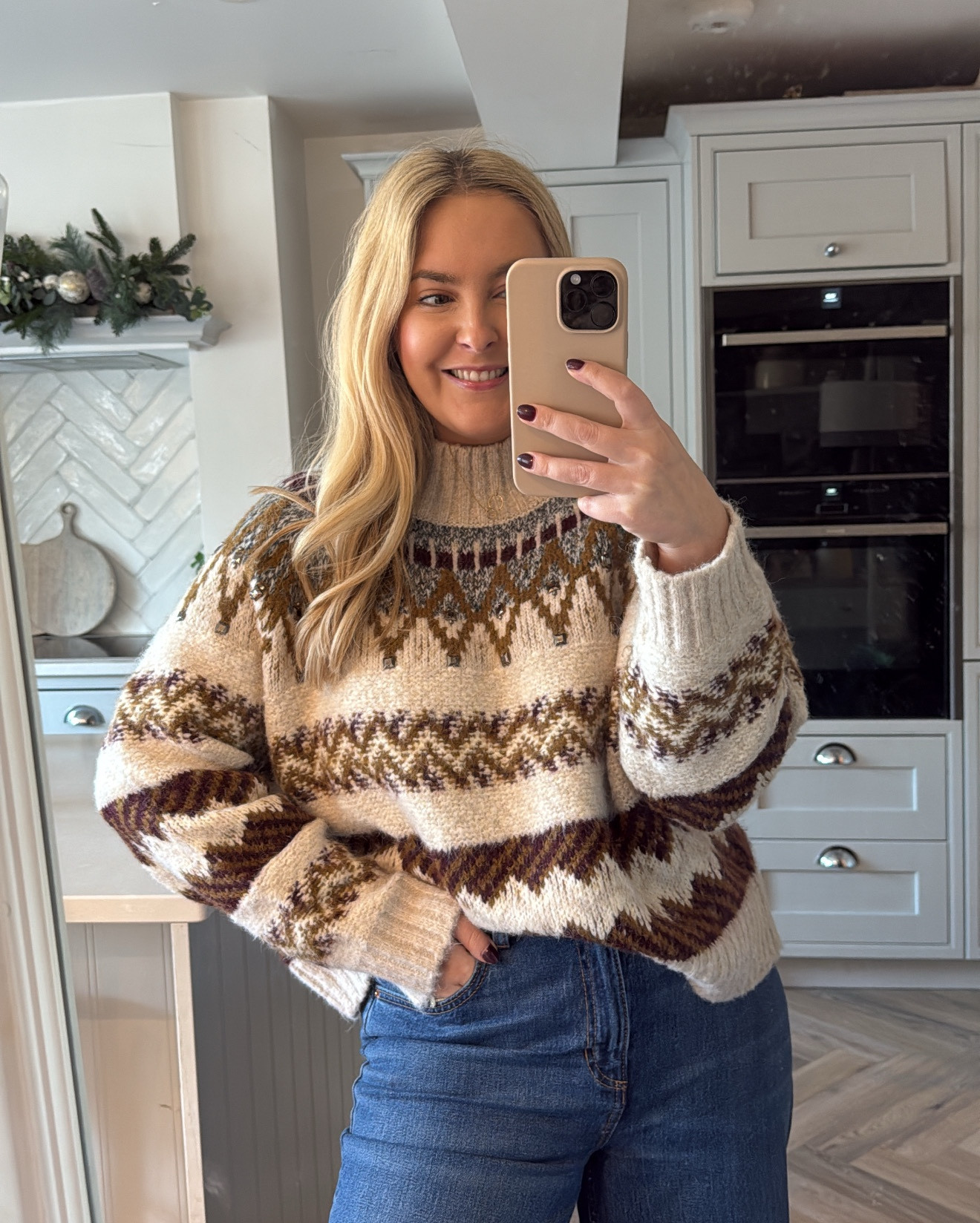 Think I found the nicest Christmas jumper ever!! I am wearing a large and I’m a 14 . Jeans I’m wearing a 14r and I’m 5ft5 I’d say true to size 

Love Jade xxx

Christmas Day outfit Christmas inspo fairisle jumper 

#LTKuk #LTKwinter #LTKfestive